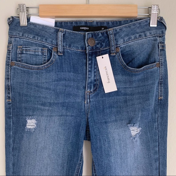 Francesca’s Harper Mid Rise Skinny Jeans - Picture 3 of 7